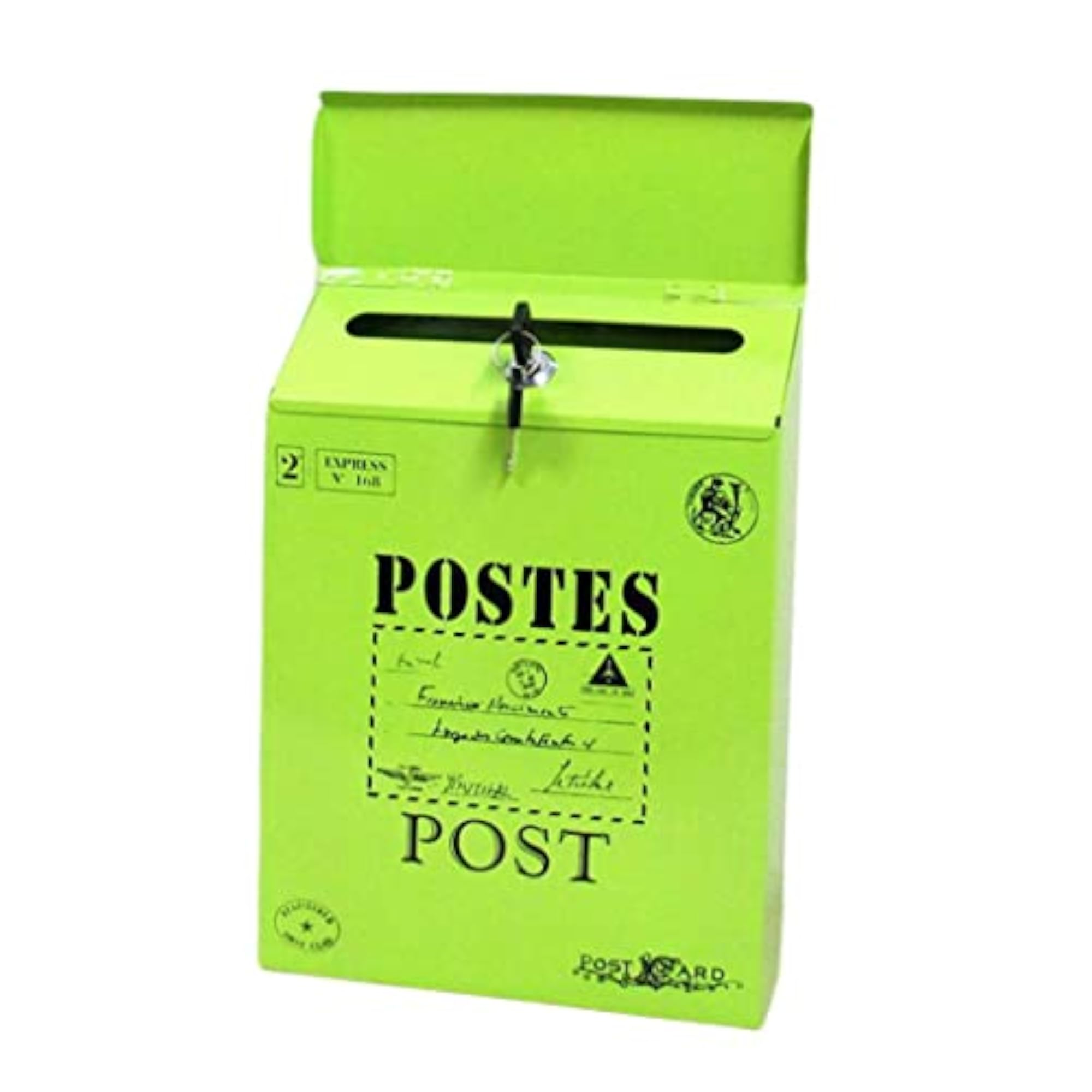 Creative Iron Mail/Letter/Post/Newspaper Holder Box, Green