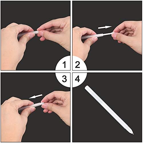 Vicloon White Gel Pens Set, 13 Pcs 0.8mm White Line Drawing Pen Fine Point Gel Pen Highlight Sketching Pens for School Artists Dark Papers Highlight Drawing Art Design Supplies (5 Pens & 8 Refills)