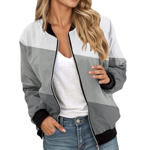 Blouson sportif color-block coupe large pour éviter l'inconfort des vestes d'extérieur étroites
