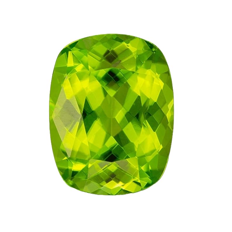 Coussin péridot créé en laboratoire 12x10mm pour création de bijoux DIY