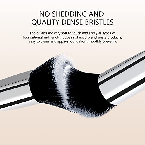 Flat Top Kabuki Foundation Brush By Raffaello - Premium Makeup Brush For Liquid, Cream, And Powder - Buffing, Blending, Flawless Face Brush #TOP1