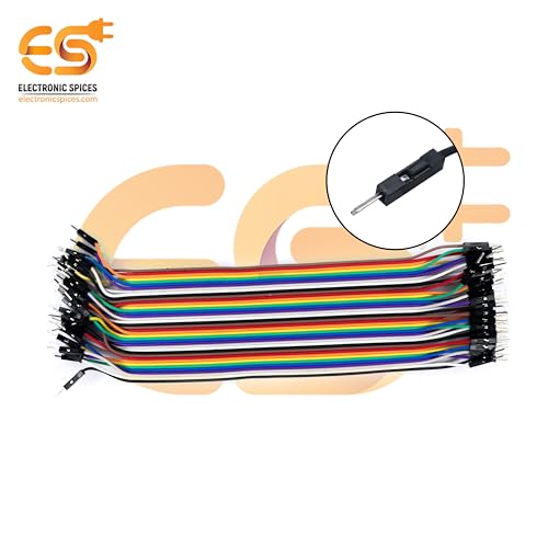 Image of Electronic Spices Jumper Wire cable 40 pin male to male 26AWG (21cm)