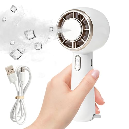 Ventilador de mano recargable para aliviar el calor al aire libre al instante