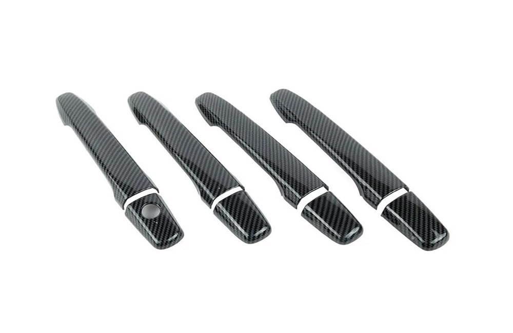 Poignée de porte extérieure pour Lancer Evolution X 2008-2017 look carbone noir