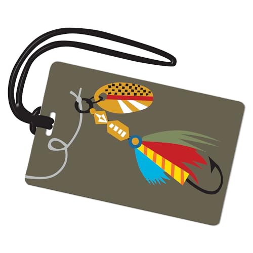 R. Nichols Fly Fishing Luggage Tag - Sturdy Waterproof