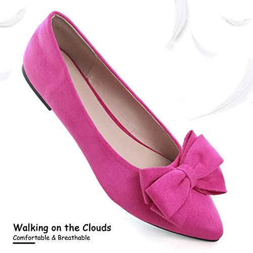Image of Dear Time Women's Ballet Flats Dress Ballet Shoes Slip on for Office Work Comfortable Shoes
