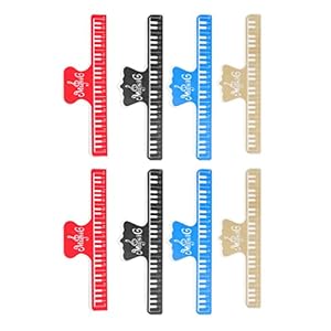 MILISTEN 8Pcs Muziek Book Clip Piano Music Book Holder Muziekpagina Holder Piano Sheet Book Clip Voor Muzikanten Assorted Color