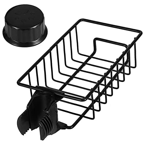 TOTITOM Kitchen Sink Caddy Organizer, Over Faucet Sponge Holder, Detergent Sponge Dry Holder Storage Organizer Shelf, Thickening Hanging Faucet Drain Rack (RY-SLZW-H) Cover