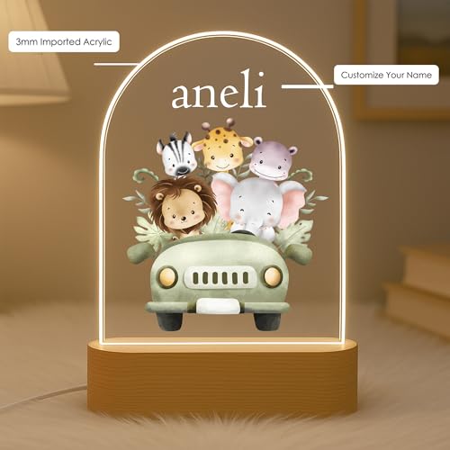 Image of Acrylic Customized Name LED Lamp Personalized Night Light with Name Custom Gift for Anniversary Home Decor for Men Birthday Gift Kids Friend Return Gift Kids Birthday (Design 2)