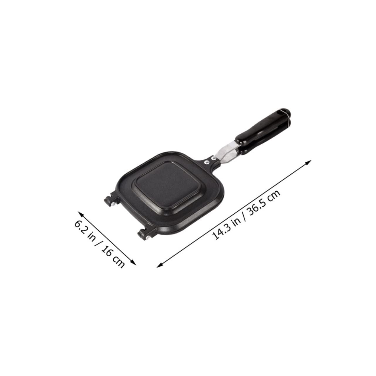 Sartén de Doble Cara Sandwichera Antiadherente para Freír Sándwiches y Huevos para Desayunos Rápidos la Cocina Utensilios de Cocina