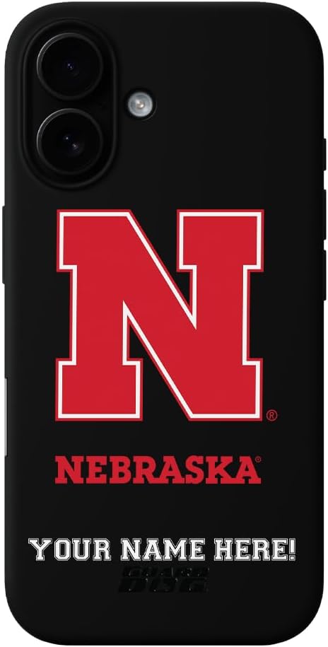 Guard Dog Case Compatible with iPhone 16 Plus - Compatible with MagSafe - Military Grade - Rugged Two Piece Protection - Collegiate Licensed - Nebraska Cornhuskers - Personalized