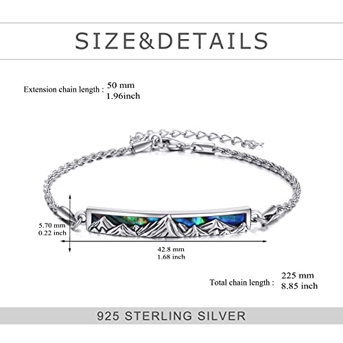 Sterling Silver Engraved Inspirational Adjustable Bracelet Graduation Gift for Her, Women Bracelets4