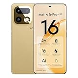 realme 16 Pro+ 5G Smartphone Ohne Vertrag, 8GB + 256GB Smartphone, 200MP LumaColor Kamera + 50MP, Snapdragon 7 Gen 4 Prozessor, Handy mit 7000mAh Akku, 80W Schnellladung, 6,8' 144Hz Display, Gold