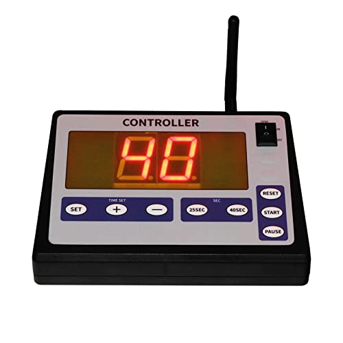 Cronómetro para fútbol americano con trípode, 2 unidades, temporizador de 25/40 segundos, control por consola única miniatura 4