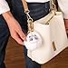 Jekvill Kawaii White Cat Keychain Plush Purse Bag Charms Handbag Charms Backpack Keychains Pom Pom Keychain Cute Keychains Gift Gift for Her