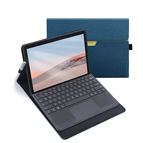 Omnpak Funda para Microsoft Surface Go 2, funda protectora de visión de múltiples ángulos para Surface Go con soporte para lápiz capacitivo, compatible con teclado tipo cubierta Cover