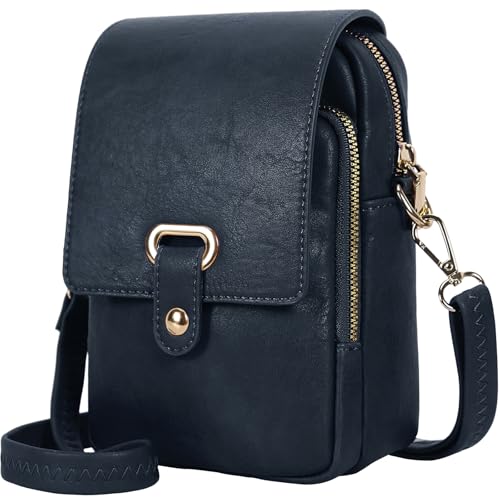 Leathario Cross Body Bag Women, Vegan Leather Phone Bag, Small Women's Cross-Body Bags, Versatile Handbags and Shoulder Bags