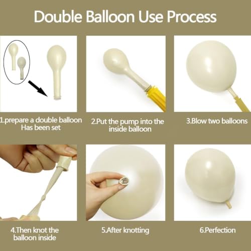 Image of White Balloon Arch Pearl White Balloons Gold Balloon Arch Kit Pearl Sand Balloons Different Size For Wedding Bridal Anniversary Engagement Prom Party Decorations