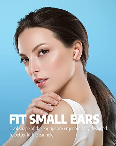 AIHOOR A2 Kopfhörer Kabellos,Immersiver Deep Bass Wireless Earbuds für iOS und Android Phones,In Ear Bluetooth 5.0 Headset mit Mikrofon,30H Spielzeit,Sport Wasserdicht-Rosa – Bild 4