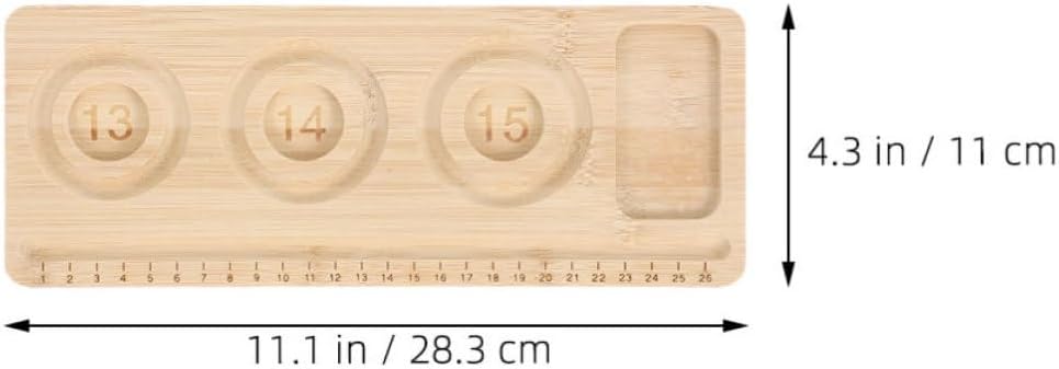2pcs Wood Beading Board with Multiple Compartments for Bracelet Making