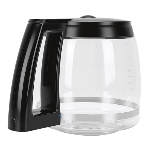 Yechiry de Vidrio, Jarra de Borosilicato con Boquilla a Prueba de Goteo, Olla de Repuesto a Prueba de Calor y Frío para Cafeteras de Goteo (#2)