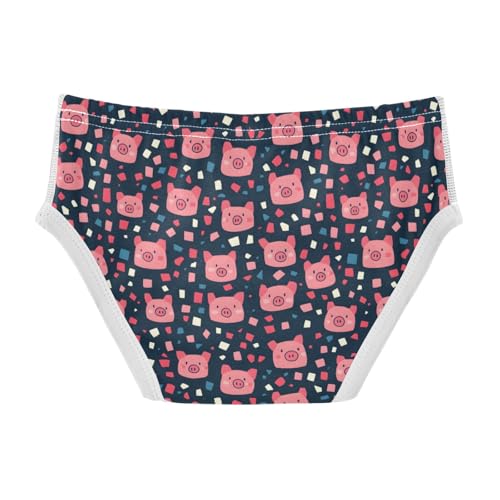 Boys' Exclusive Briefs Toddler Underwear 95% Combed Cotton Boxerbriefs 2T Piglets Confetti Pattern2