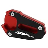 Fonction : extension de pied de béquille latérale de moto Fournit un support stable pour empêcher votre moto de basculer accidentellement sur des surfaces inégales ou instables.