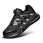OKPHRA Steel Toe Cap Trainers for Men Women Safety Trainers Lightweight Steel Toe Sneakers Composite Toe Shoes Non Slip Work Shoes Black 40