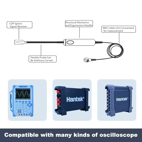 Image of Hantek Signal Probe Coil-on-Plug HT20COP, Automotive Diagnosis Probe Waveform of Automobile Engine 2M BNC Probe