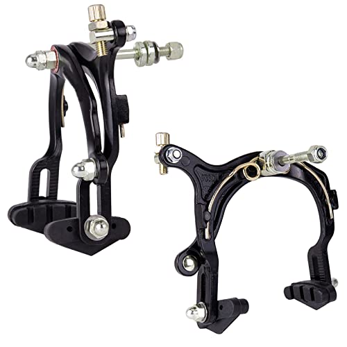 Mimoke Bike Brake Set Front And Rear Bike C Brake Caliper Include Inner And Outer Cables And Bike Brake Levers Kit Aluminum Alloy Brake Lever Covers For Mtb Road Bike #TOP4