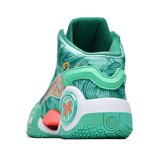 Image of Men's High-Top Basketball Shoes Anti-Slip and Wear-Resistant Soles Running Shoes Graffiti Design Fashionable Sports Shoes