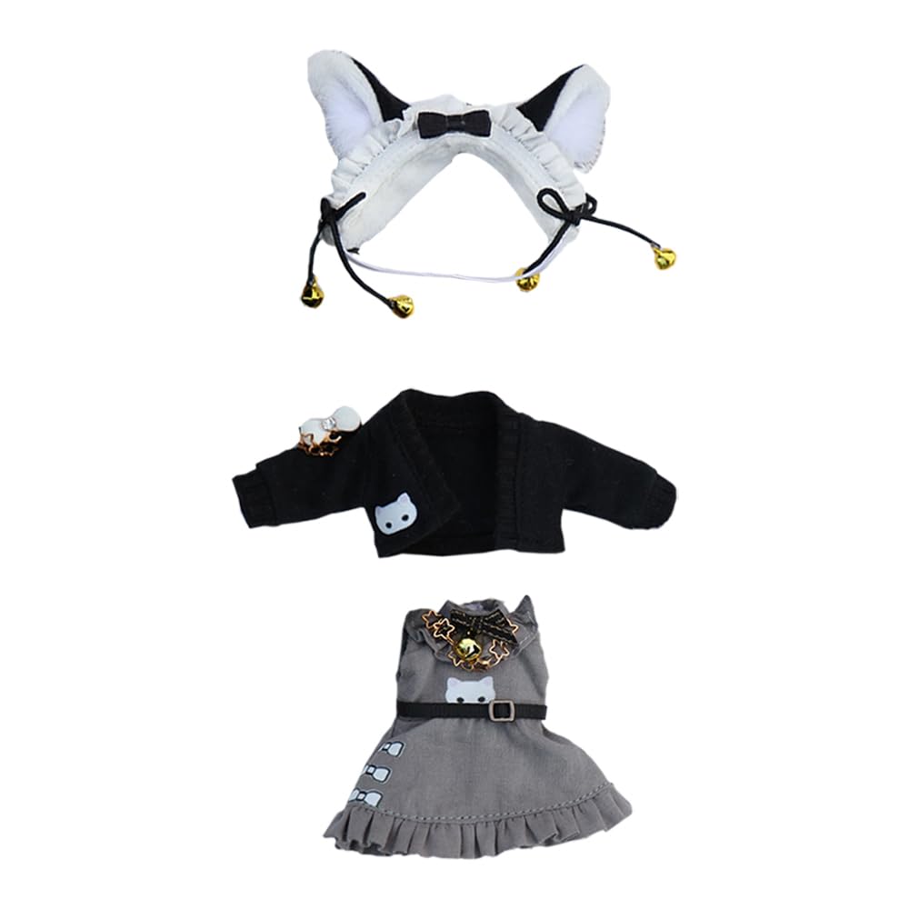 niannyyhouse OB11 Doll Clothes Cat Suit, 1/12 Scale, Action Figure Outfit