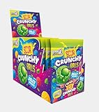 Sour Crunchy Candy Cluster Display (12 x 120g) – Saure Fruchtgummi Bälle mit Jelly Kern – Verkaufsbox für Kiosk & Wiederverkäufer – Halal Süßigkeiten 1,44kg