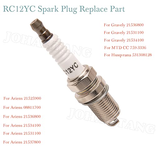 Johahtang Rc12Yc Spark Plug For Rc12Yc Compatible With Briggs & Stratton 491055 491055S 491055T 72347Gs 72347 805015 M78543 For Kohler 12 132 02, 12 132 02-S, 25 132 12-S (Pack Of 10) #TOP6