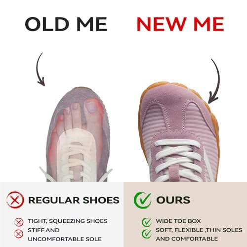 Image of Barefoot Shoes Women Casual Sneakers,Wide Toe Box Shoe Women Zero Drop Shoe