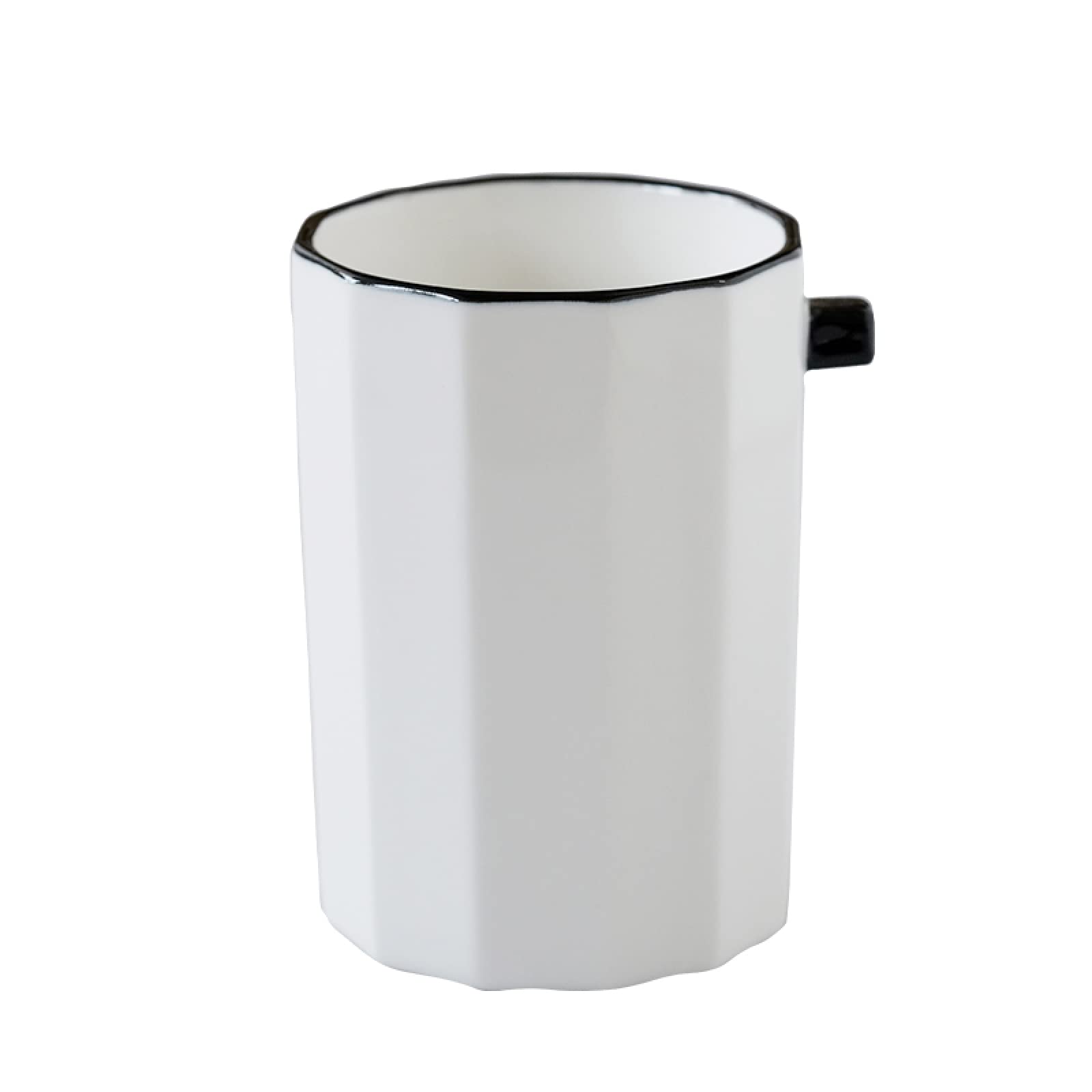 Kaffeetasse Tassen Kaffeebecher Tasse Mit Becheroriginelles Design, Retro-Streifen, Wikinger-Becher, Kreative Keramik, Wasserbecher, Kaffeetassen Für Jungen Und Mädchen,Reine Weiße Tasse