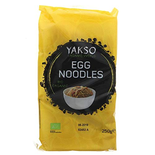 Yakso Egg Noodles - organic 250g (Pack of 6)