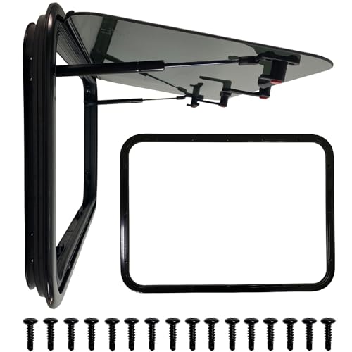 RV Exit Window, Camper Push Window, RV Window Replacement with Trim Ring, 30