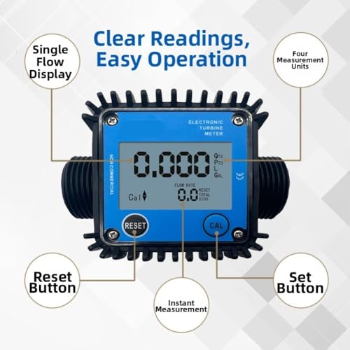 Medidor de flujo digital compacto de 19 mm para controlar metanol y líquidos QTs 3