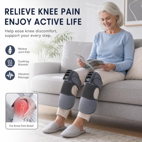Masajeador de Rodillas con Calor - Bracera Eléctrica para Alivio del Dolor miniatura 4