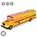 Electric Yellow School Bus Toy | Battery Operated Bump & Go Long-Nose Yellow School Bus | Bright Flashing Lights Including Headlights | Playing Music and Horn Sounds | Stop Sign Swings Open