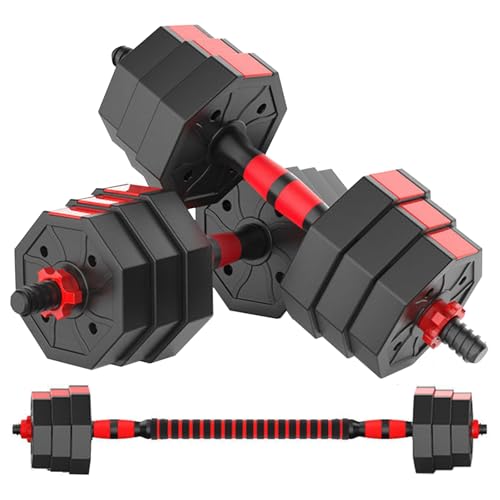 Adjustable Dumbbell Set, 5-44 lbs Free Weight Set with Connector