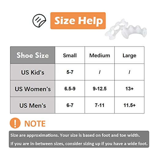 Kiyoki 2 Pairs Toe Separators,Toe Spacers Bunion Corrector For Women/Men,Foot Alignment - Firm For Advanced Users, Spreaders For Hammertoes, Bunions, Hallux Valgus,Support Foot Fitness And Balance #TOP3