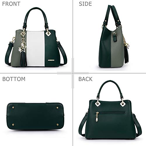 Image of Pomelo Best Purses and Handbags for Women with Multiple Pockets, Leather Top Handle Satchel Fashion Tote Shoulder Bags Ladies