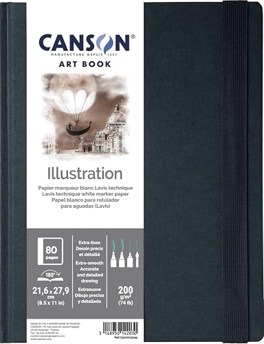Carnet de dessin Canson 80 pages 200g pour dessiner proprement sans transpercer