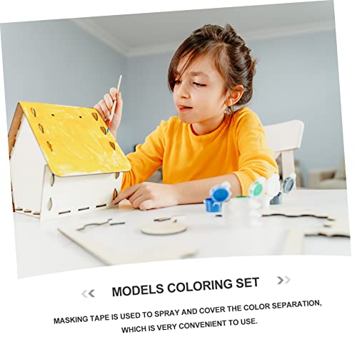 Ciieeo 1 Conjunto Kit De Coloração De Modelo Ferramentas De Estilo De Cabelo Marca De Tinta A Óleo P