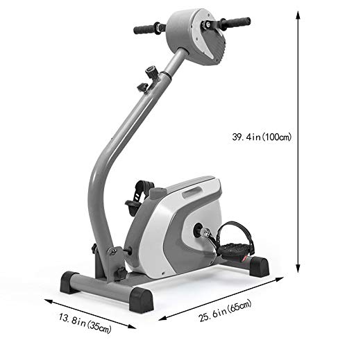 Image of Portable Pedal Exercise Electric Pedal Recumbent Exercise Bike with Adjustable Resistance, Electric Rehabilitation Machine, Arm Leg Pedal Exerciser with LCD Display Fitness Machine,