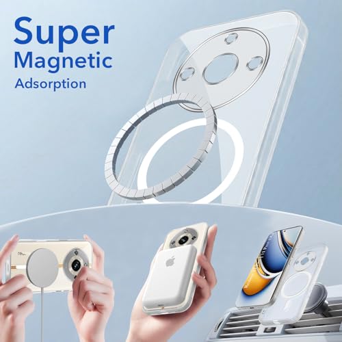 Image of Jkobi Lifetime Anti-Yellow MagSafe Compatible Clear Back Cover Case for Realme 11 Pro 5G | Realme 11 Pro Plus 5G (Sleek Hard Crystal | Shockproof and Camera Protection)