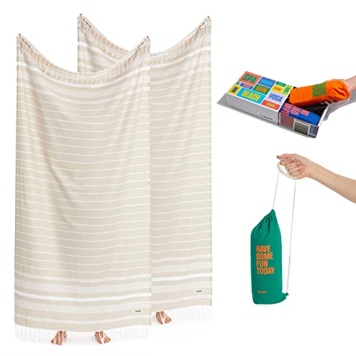 Toalla de playa y sauna Luum, el juego de 2 ideal para tus viajes y sesiones de yoga 2