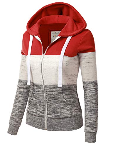 Doublju Lightweight Thin Zip-Up Hoodie Jacket For Women Girls Kids With Plus Size #TOP1